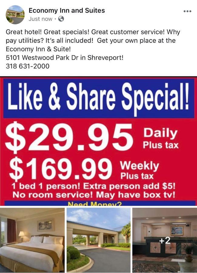 Economy Inn & Suites Shreveport Exterior photo